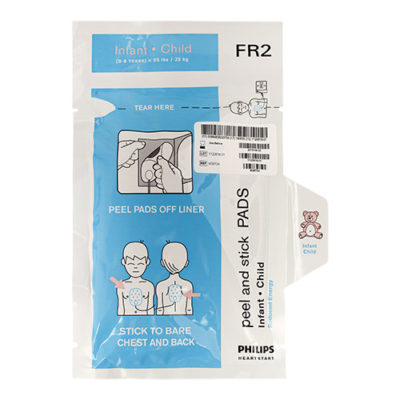 Electrodes pédiatriques pour défibrillateur Philips Heartstart FR2