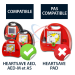 Compatibilité de batterie pour défibrillateur Primedic Heartsave AS